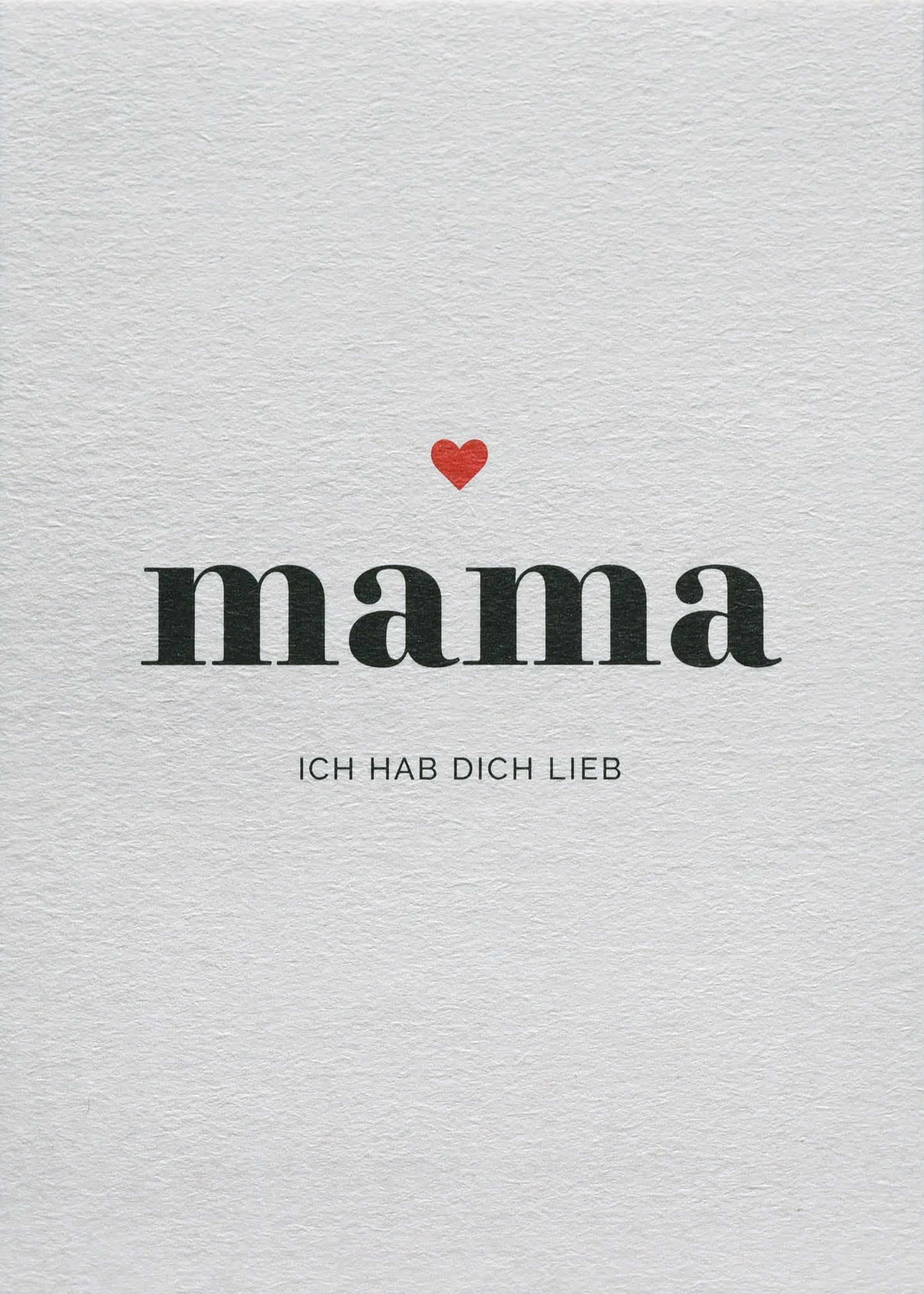 Postkarte - Mama ich hab dich lieb