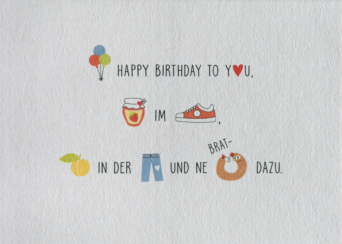 Postkarte - Happy Birthday to you