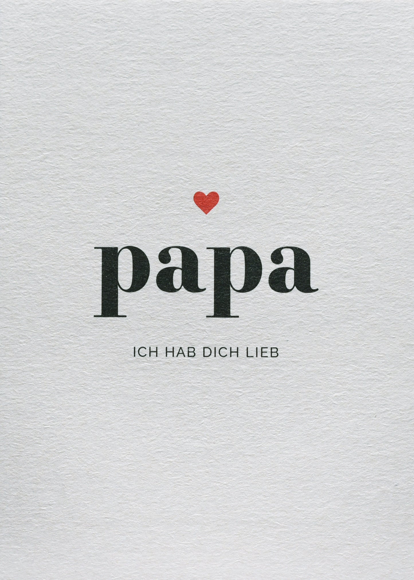Postkarte - Papa Ich hab dich lieb